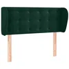 Image de vidaXL Tête de lit avec oreilles Vert foncé 83x23x78/88 cm Velours