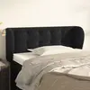 Image de vidaXL Tête de lit avec oreilles Noir 103x23x78/88 cm Velours