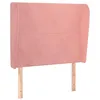 Image de vidaXL Hoofdbord met randen 83x23x118/128 cm fluweel roze