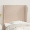 Image de vidaXL Tête de lit avec oreilles Cappuccino 93x23x118/128cm Similicuir