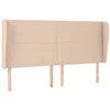 Image de vidaXL Tête de lit avec oreilles Cappuccino 203x23x118/128 cm