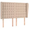 Image de vidaXL Tête de lit avec oreilles Cappuccino 147x23x118/128 cm