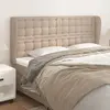 Image de vidaXL Tête de lit avec oreilles Cappuccino 203x23x118/128 cm