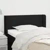 Image de vidaXL Tête de lit avec oreilles Noir 83x16x78/88 cm Tissu