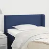 Image de vidaXL Tête de lit avec oreilles Bleu 83x16x78/88 cm Tissu