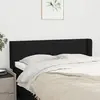 Image de vidaXL Tête de lit avec oreilles Noir 147x16x78/88 cm Tissu