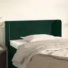 Image de vidaXL Tête de lit avec oreilles Vert foncé 83x16x78/88 cm Velours