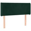 Image de vidaXL Tête de lit avec oreilles Vert foncé 93x16x78/88 cm Velours
