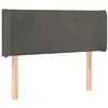 Image de vidaXL Tête de lit avec oreilles Gris foncé 103x16x78/88 cm Velours