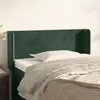 Image de vidaXL Tête de lit avec oreilles Vert foncé 103x16x78/88 cm Velours