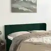 Image de vidaXL Tête de lit avec oreilles Vert foncé 147x16x78/88 cm Velours