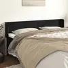 Image de vidaXL Tête de lit avec oreilles Noir 183x16x78/88 cm Velours