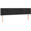 Image de vidaXL Hoofdbord met randen 203x16x78/88 cm fluweel zwart