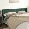 Image de vidaXL Tête de lit avec oreilles Vert foncé 203x16x78/88 cm Velours