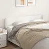 Image de vidaXL Tête de lit avec oreilles Blanc 203x16x78/88 cm Similicuir