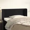Image de vidaXL Tête de lit avec oreilles Noir 93x16x78/88 cm Velours
