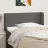 Image de vidaXL Tête de lit avec oreilles Gris 83x16x78/88 cm Similicuir