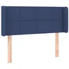 Image de vidaXL Tête de lit avec oreilles Bleu 93x16x78/88 cm Tissu