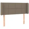 Image de vidaXL Tête de lit avec oreilles Taupe 103x16x78/88 cm Tissu