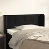 Image de vidaXL Tête de lit avec oreilles Noir 103x16x78/88 cm Velours