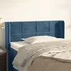 Image de vidaXL Tête de lit avec oreilles Bleu foncé 103x16x78/88 cm Velours