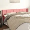 Image de vidaXL Tête de lit avec oreilles Rose 183x16x78/88 cm Velours