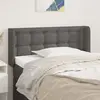 Image de vidaXL Tête de lit avec oreilles Gris 103x16x78/88 cm Similicuir