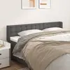 Image de vidaXL Tête de lit avec oreilles Gris 163x16x78/88 cm Similicuir