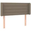 Image de vidaXL Tête de lit avec oreilles Taupe 93x16x78/88 cm Tissu