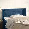Image de vidaXL Tête de lit avec oreilles Bleu Foncé 83x16x78/88 cm Velours
