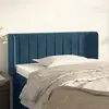 Image de vidaXL Tête de lit avec oreilles Bleu Foncé 83x16x78/88 cm Velours