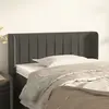 Image de vidaXL Tête de lit avec oreilles Gris foncé 103x16x78/88 cm Velours