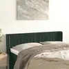 Image de vidaXL Tête de lit avec oreilles Vert foncé 147x16x78/88 cm Velours