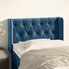 Image de vidaXL Tête de lit avec oreilles Bleu Foncé 83x16x78/88 cm Velours