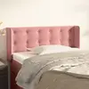 Image de vidaXL Tête de lit avec oreilles Rose 83x16x78/88 cm Velours