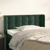 Image de vidaXL Tête de lit avec oreilles Vert foncé 103x16x78/88 cm Velours