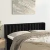 Image de vidaXL Tête de lit avec oreilles Noir 147x16x78/88 cm Velours