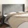 Image de vidaXL Tête de lit avec oreilles Gris clair 163x16x118/128 cm Velours