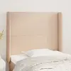 Image de vidaXL Tête de lit avec oreilles Cappuccino 93x16x118/128cm Similicuir