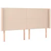 Image de vidaXL Tête de lit avec oreilles Cappuccino 163x16x118/128 cm