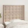 Image de vidaXL Tête de lit avec oreilles Cappuccino 103x16x118/128 cm