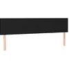 Image de vidaXL Tête de lit à LED Noir 200x5x78/88 cm Tissu