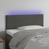 Image de vidaXL Tête de lit à LED Gris foncé 80x5x78/88 cm Velours