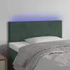 Image de vidaXL Tête de lit à LED Vert foncé 80x5x78/88 cm Velours