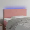 Image de vidaXL Tête de lit à LED Rose 100x5x78/88 cm Velours