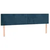 Image de vidaXL Hoofdbord LED 180x5x78/88 cm fluweel donkerblauw
