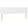 Image de vidaXL Tête de lit à LED Blanc 180x5x78/88 cm Similicuir