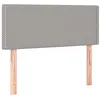 Image de vidaXL Hoofdbord LED 100x5x78/88 cm stof lichtgrijs