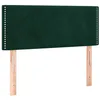Image de vidaXL Tête de lit à LED Vert foncé 100x5x78/88 cm Velours