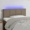 Image de vidaXL Tête de lit à LED Taupe 80x5x78/88 cm Tissu